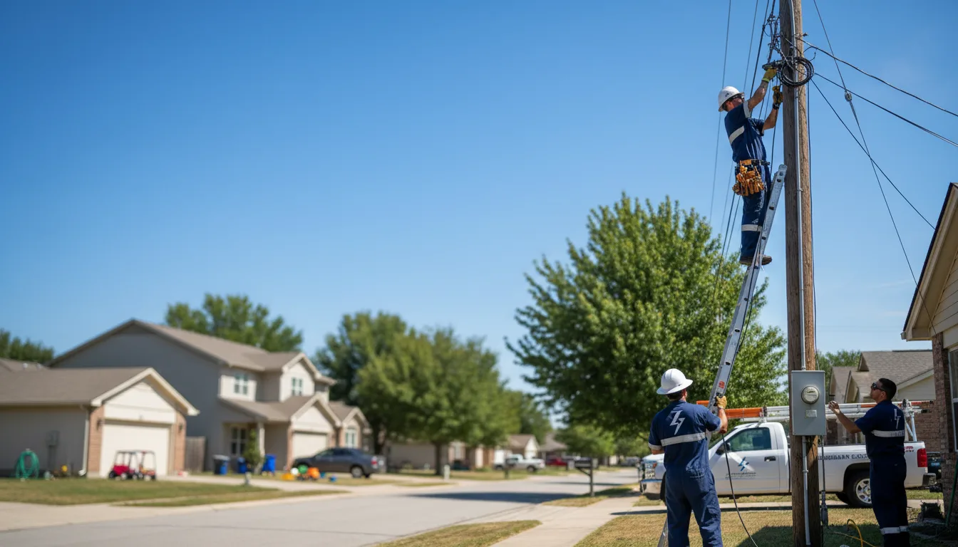 Residential electrician providing installation services in Callery, PA
